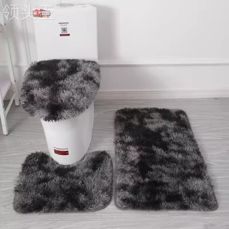 (Cross-border trading), (Wholesale), carpet, set, non-slip toilet, 3 piece set, gradient, water absorbent 4