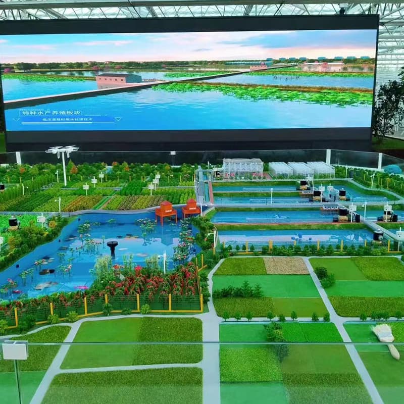 Industrial agricultural model design Farmland manor villa model production Real estate exhibition hall small building model 4