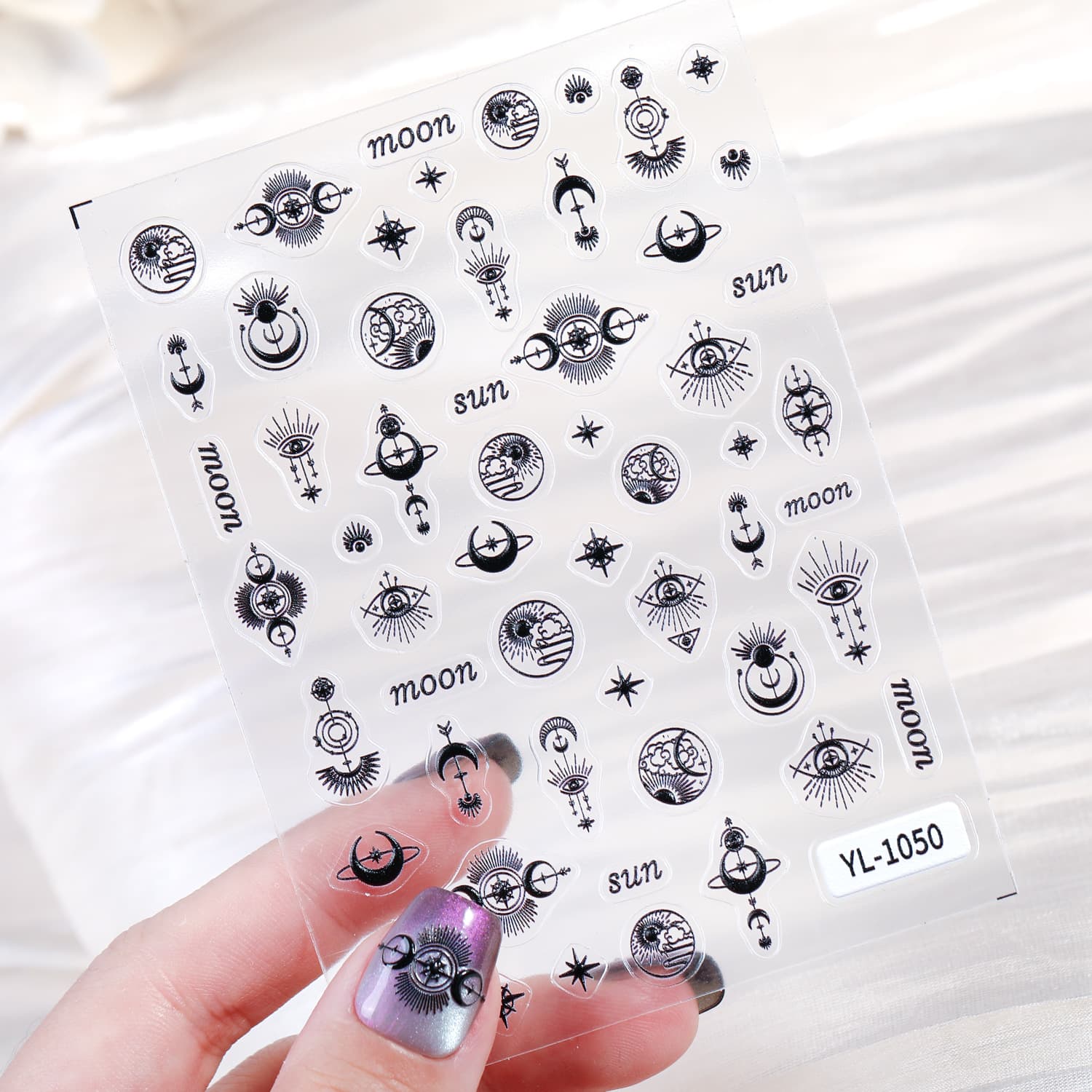 Starry sky, nail stickers, three dimensional fake nails, sticker for nails, accessory 4