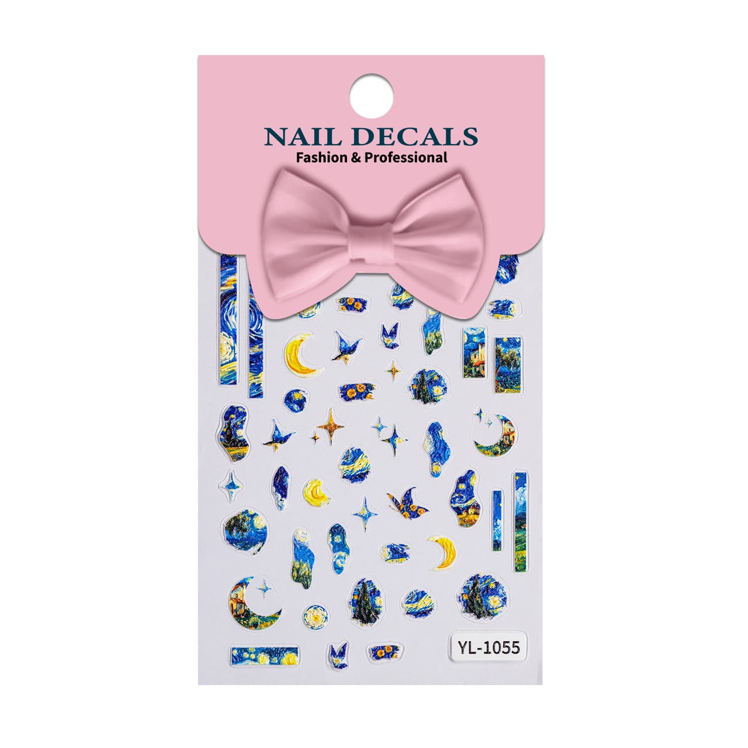 Starry sky, nail stickers, three dimensional fake nails, sticker for nails, accessory 5