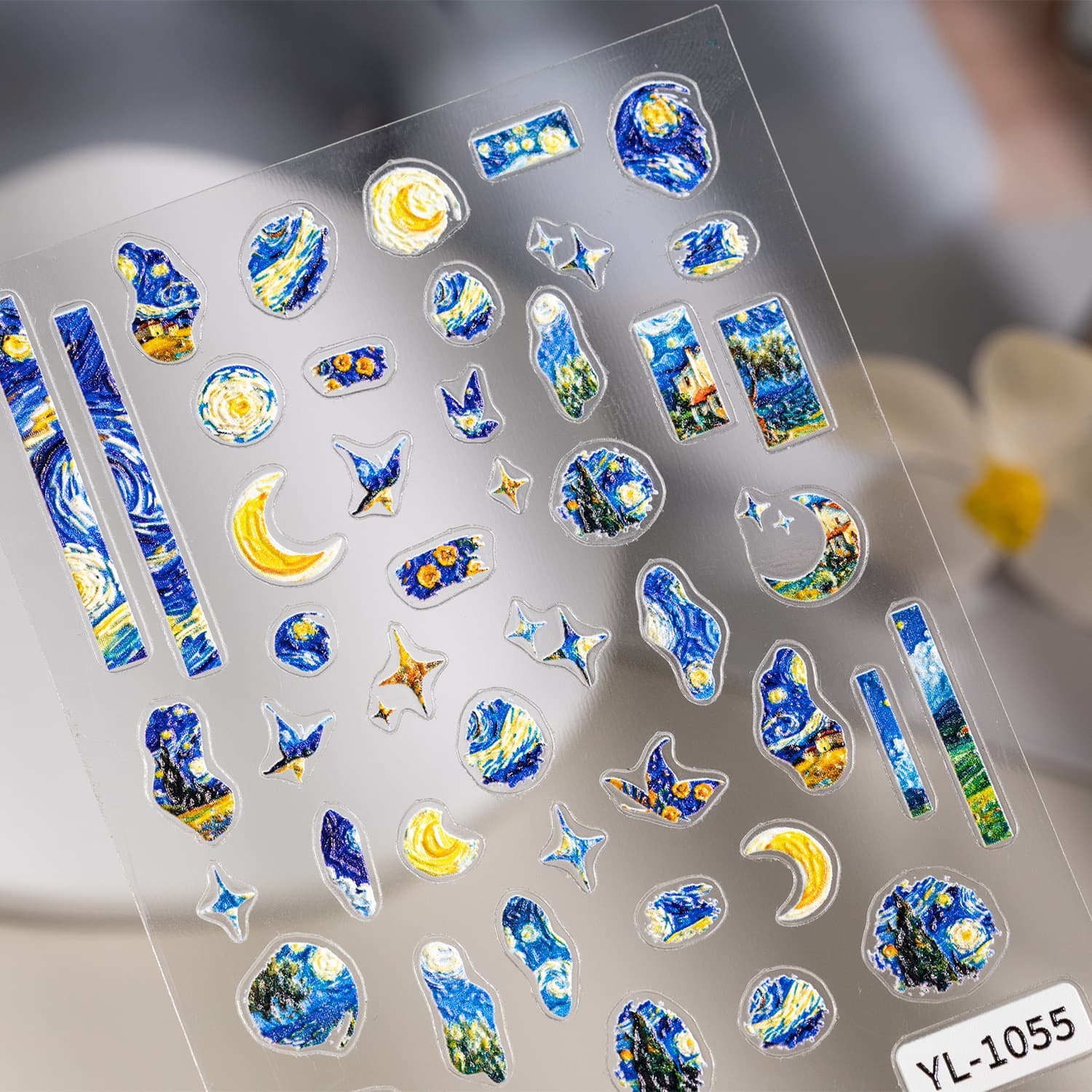 Starry sky, nail stickers, three dimensional fake nails, sticker for nails, accessory 1