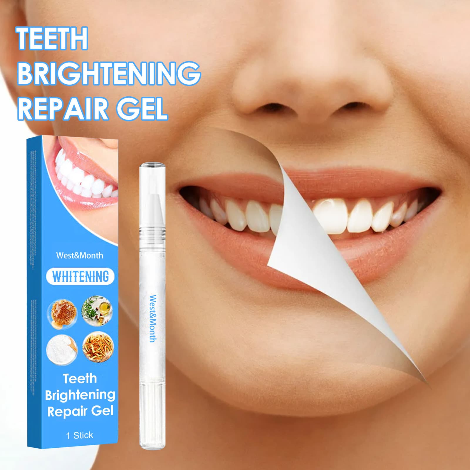 West&Month Whitening Teeth Pen - Stain Removal & Brightening 1
