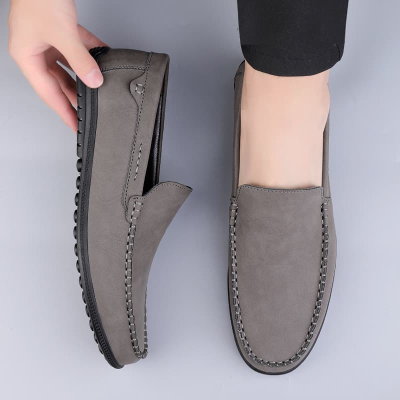 FASHION Leather loafers, soft sole, genuine leather, simple and elegant design 2