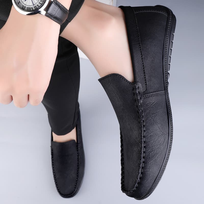 FASHION Leather loafers, soft sole, genuine leather, simple and elegant design 3