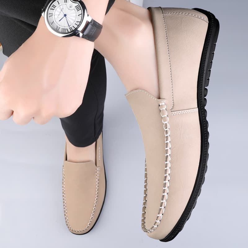 FASHION Leather loafers, soft sole, genuine leather, simple and elegant design 4