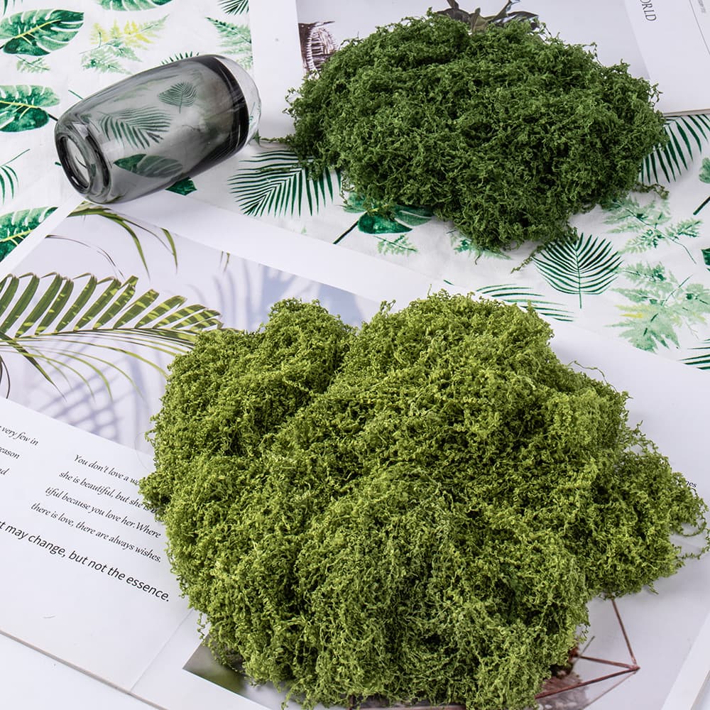 Cross-border simulated moss artificial moss wholesale DIY sand tray plant landscape fake lawn plant flower wall decoration 3