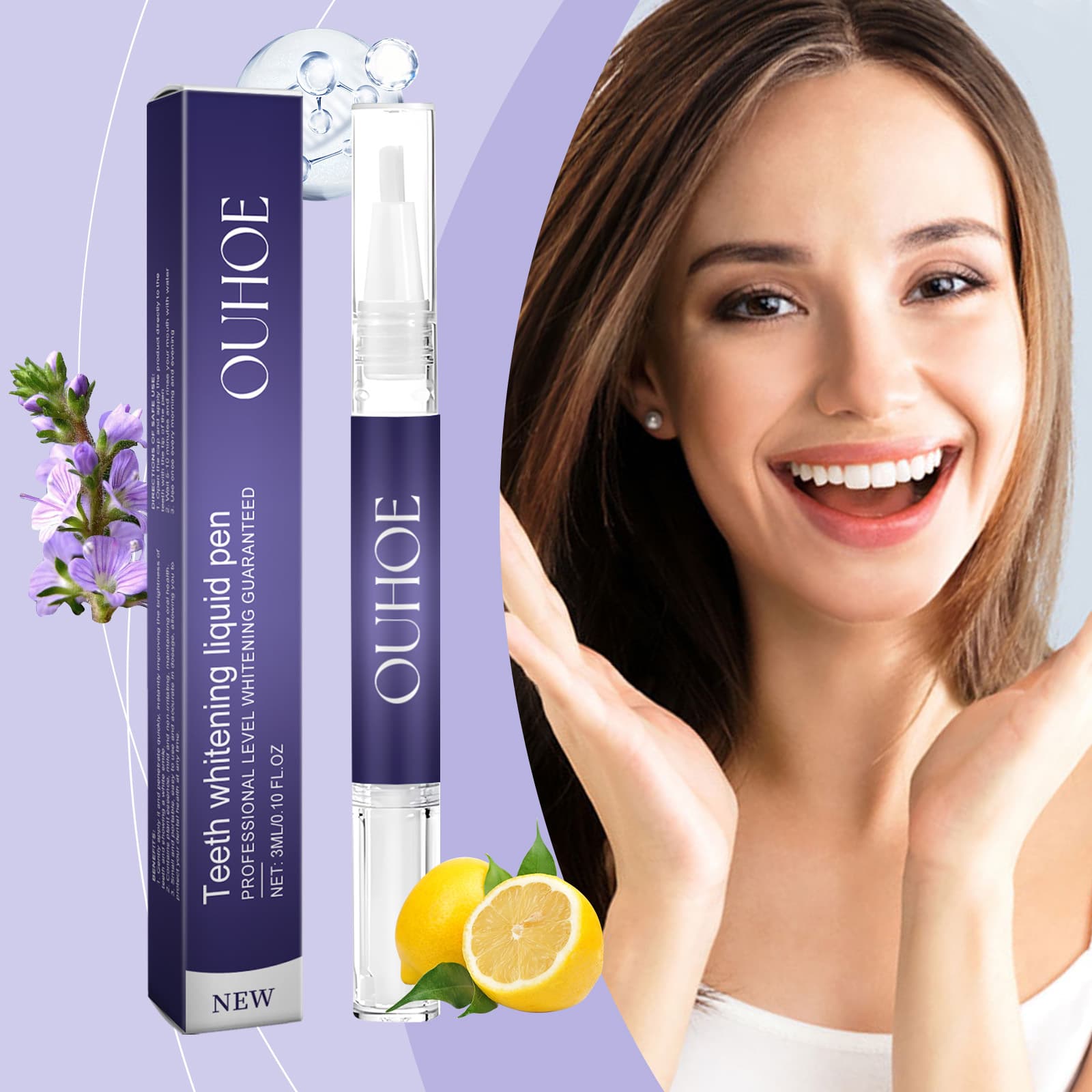 OUHOE [美牙液笔 牙齿温和清洁护理去异味牙渍牙黄呵护牙齿美牙液]