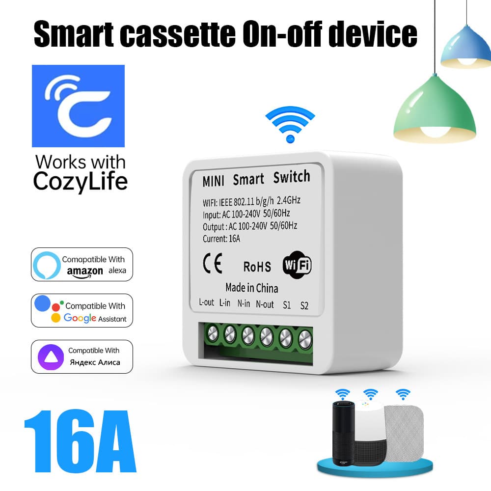WiFi mini smart on-off box cozylife remote switch timing APP control supports cross-border 1