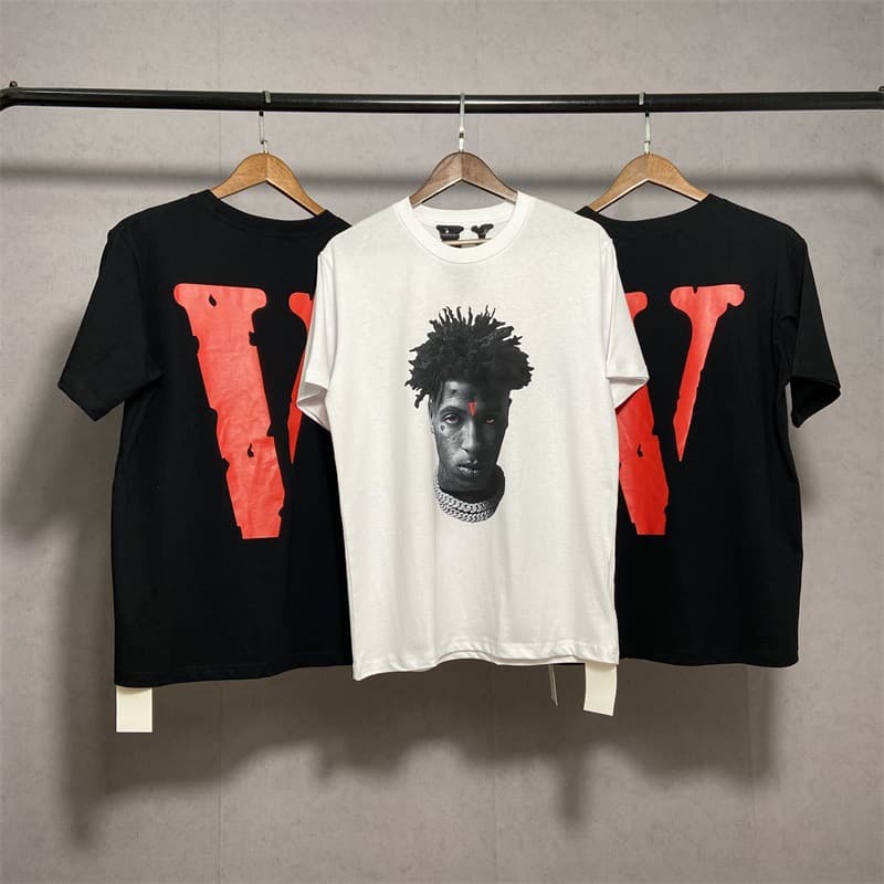 American Street Youngboy Joint Locked Portrait Reaper's Child big V short -sleeved loose hip -hop t -shirt 2