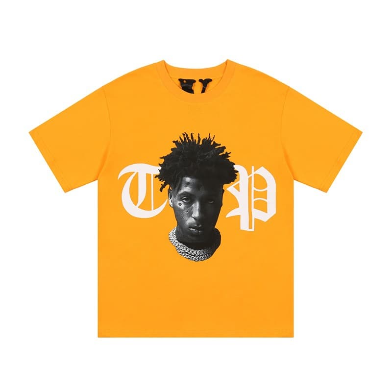 American Street Youngboy Joint Locked Portrait Reaper's Child big V short -sleeved loose hip -hop t -shirt 3