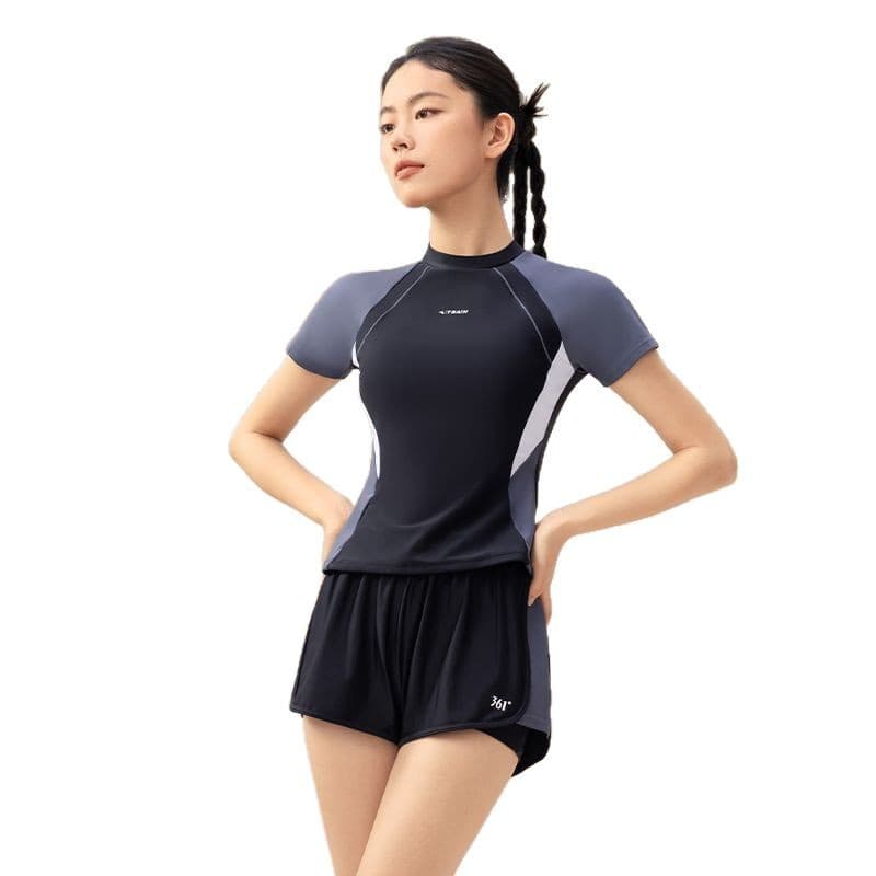 361, split swimwear for swimming, with short sleeve, sun protection 5