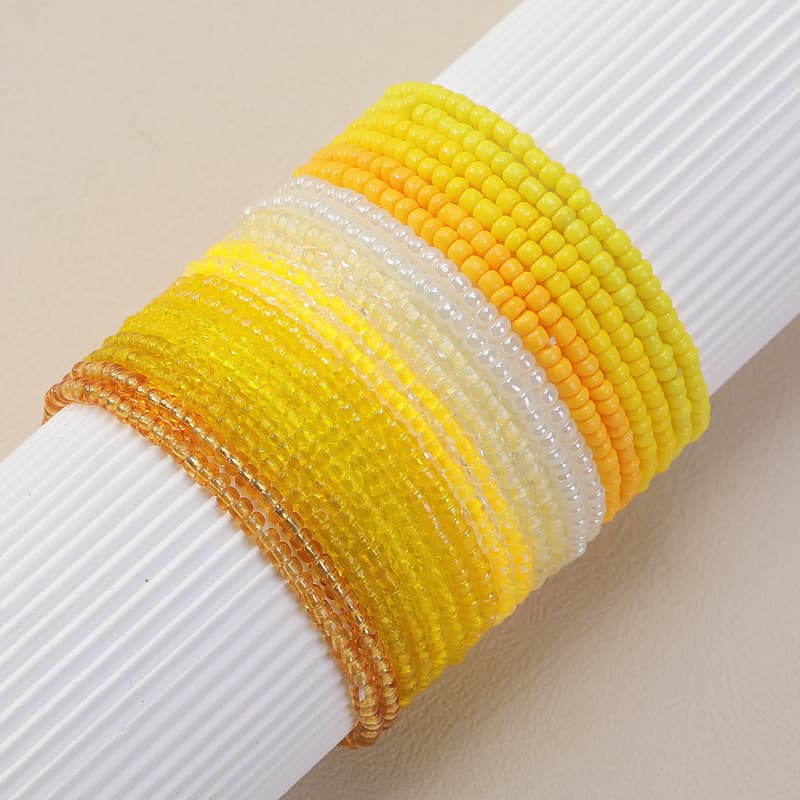 Fashionable beaded bracelet, glass jewelry, simple and elegant design, gradient 1