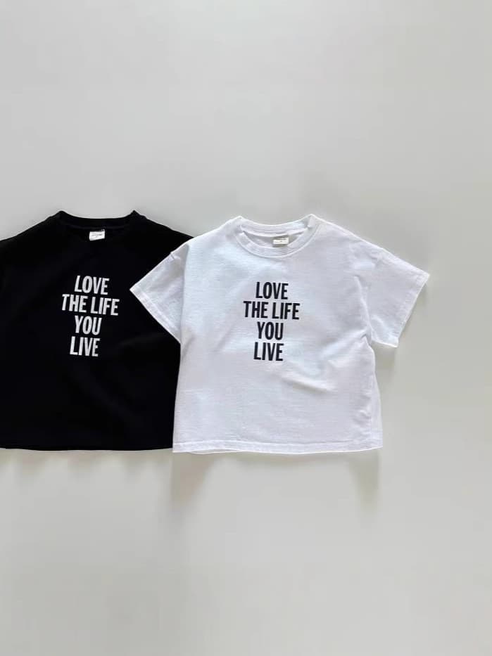 Korean version of ins children's clothing new style English letters simple versatile T-shirt for men and women babies children's clothing tops short sleeves 4