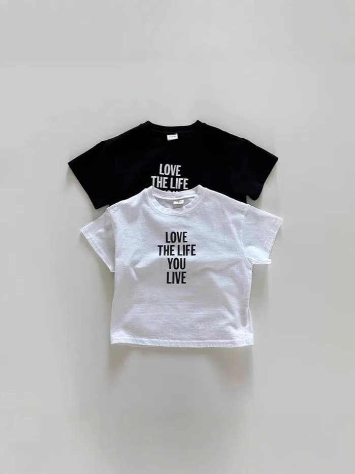 Korean version of ins children's clothing new style English letters simple versatile T-shirt for men and women babies children's clothing tops short sleeves 1