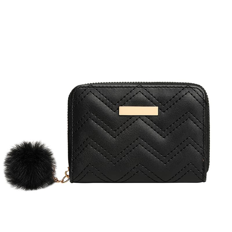 Wave Embroidered Women's Short Wallet 5