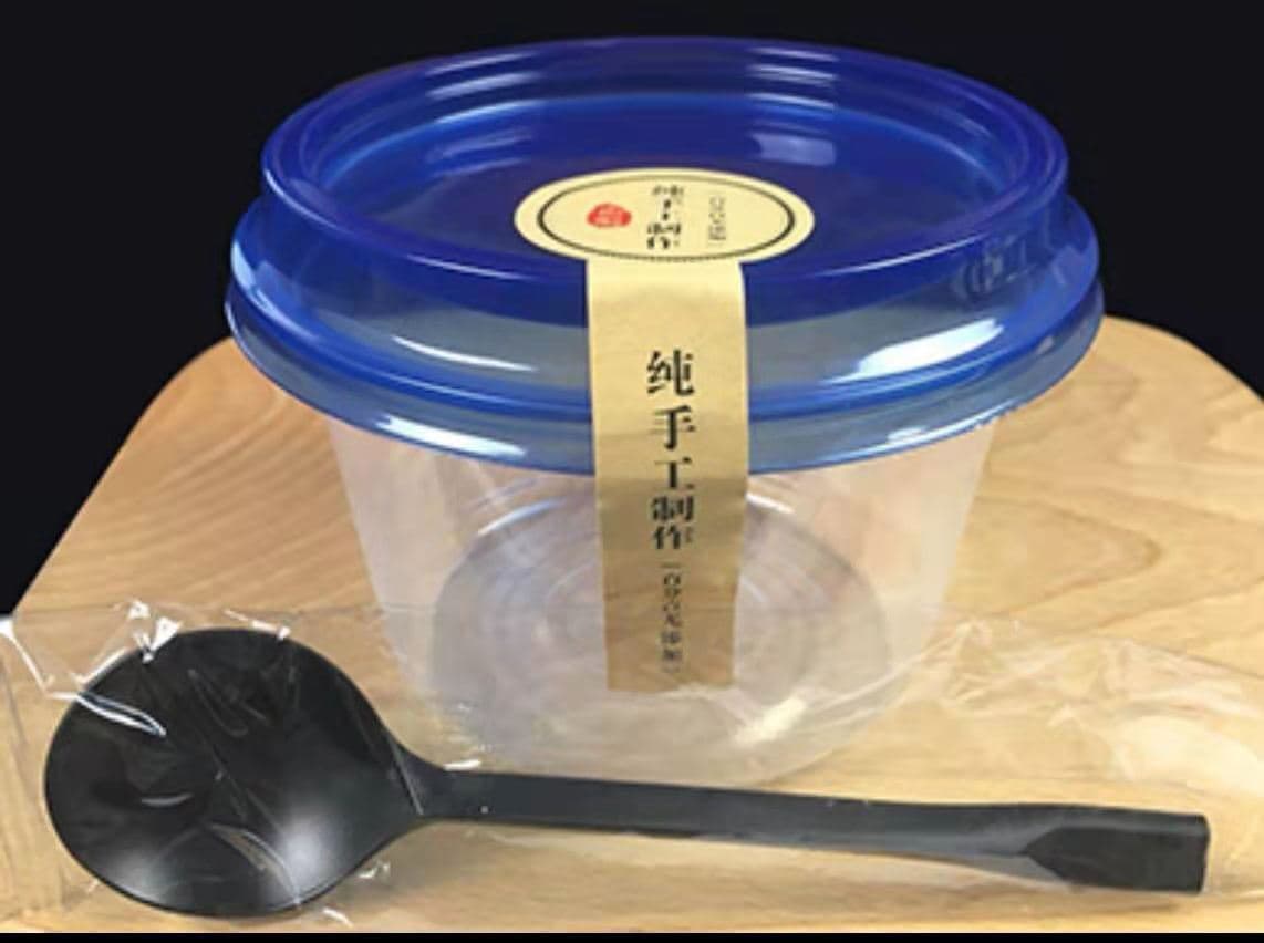 Disposable Lunch Box Round Fruit Fish Bowl 5