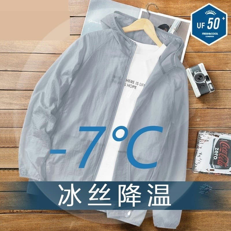 Sun protection clothing, silk hoody, summer travel quick dry jacket, oversize 4