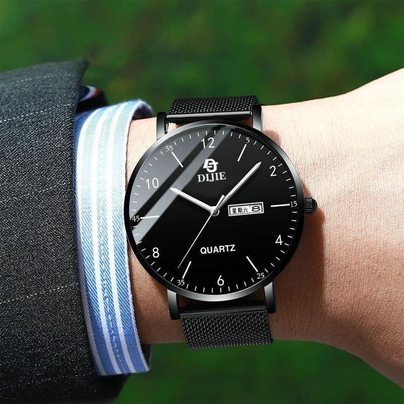 Trend quartz watches, fashionable calendar, men's watch, Korean style 3
