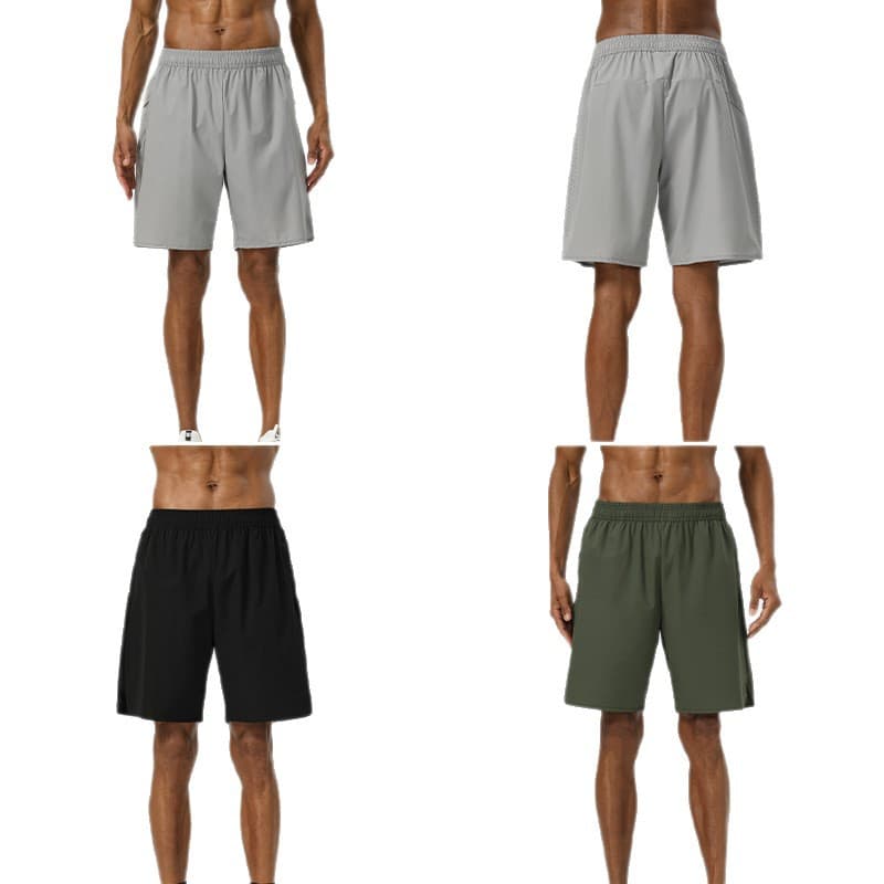 Men's shorts for training, elastic breathable trousers for leisure for gym, quick dry 5