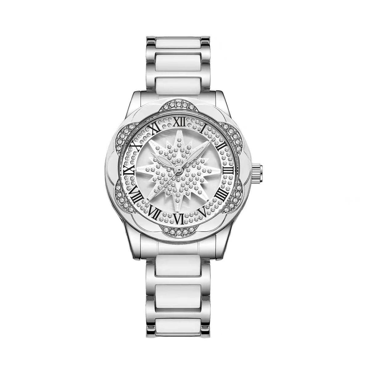 New Douyin hits the market and runs the pentagram luminous hollow quartz watch waterproof women's watch cross-border wholesale 4
