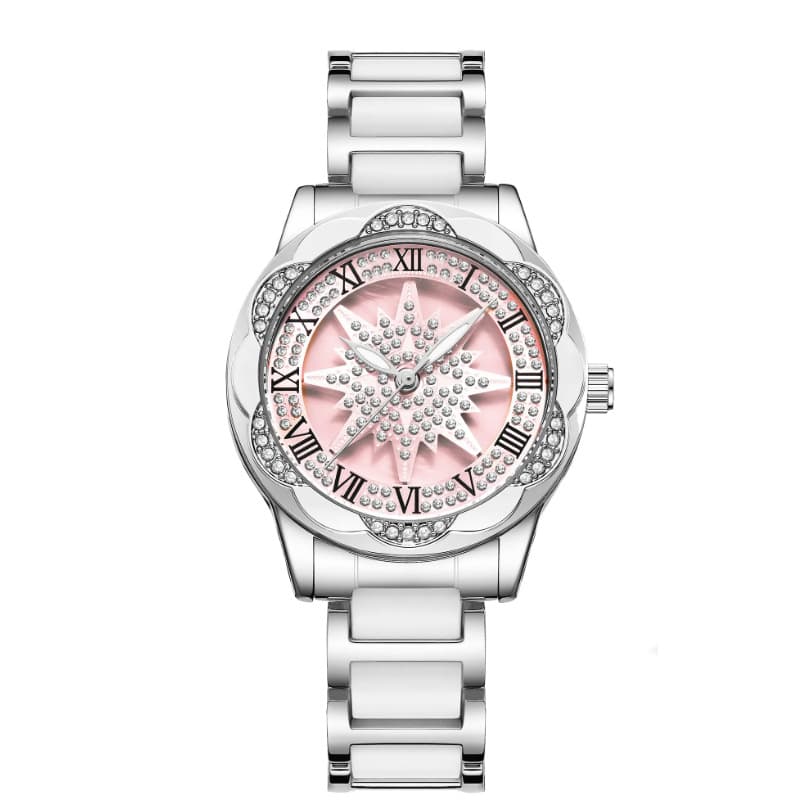New Douyin hits the market and runs the pentagram luminous hollow quartz watch waterproof women's watch cross-border wholesale 5