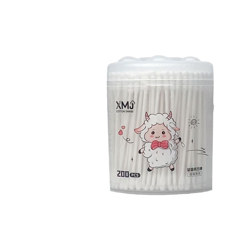 Children's cotton swabs, ear picking, cotton pads, 200 items 5