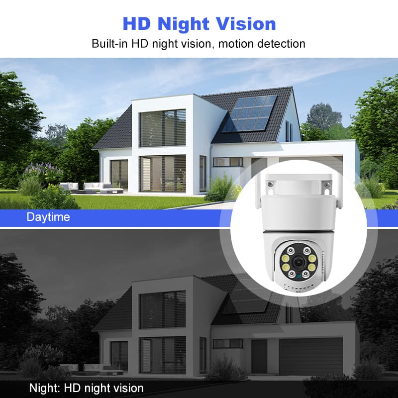 1080P FHD Outdoor Security Surveillance Camera Home Surveillance Camera Rotable Movement Detection 3