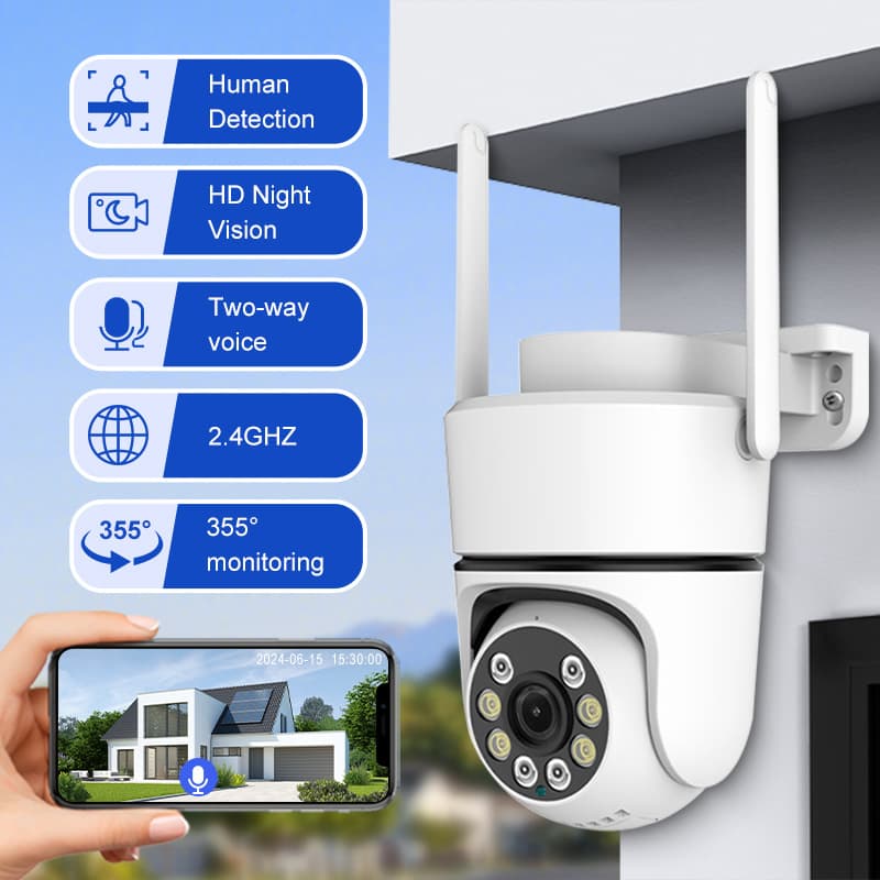 1080P FHD Outdoor Security Surveillance Camera Home Surveillance Camera Rotable Movement Detection 1