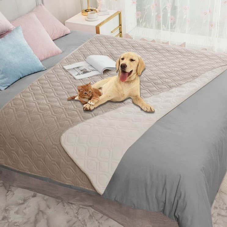 [Waterproof Dog Bed Cover Pet Blanket for Furniture Bed Couch] 2