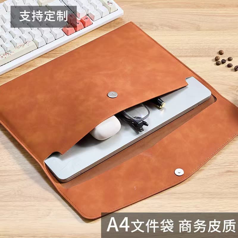 Retro waterproof capacious storage bag for documents, increased thickness 2
