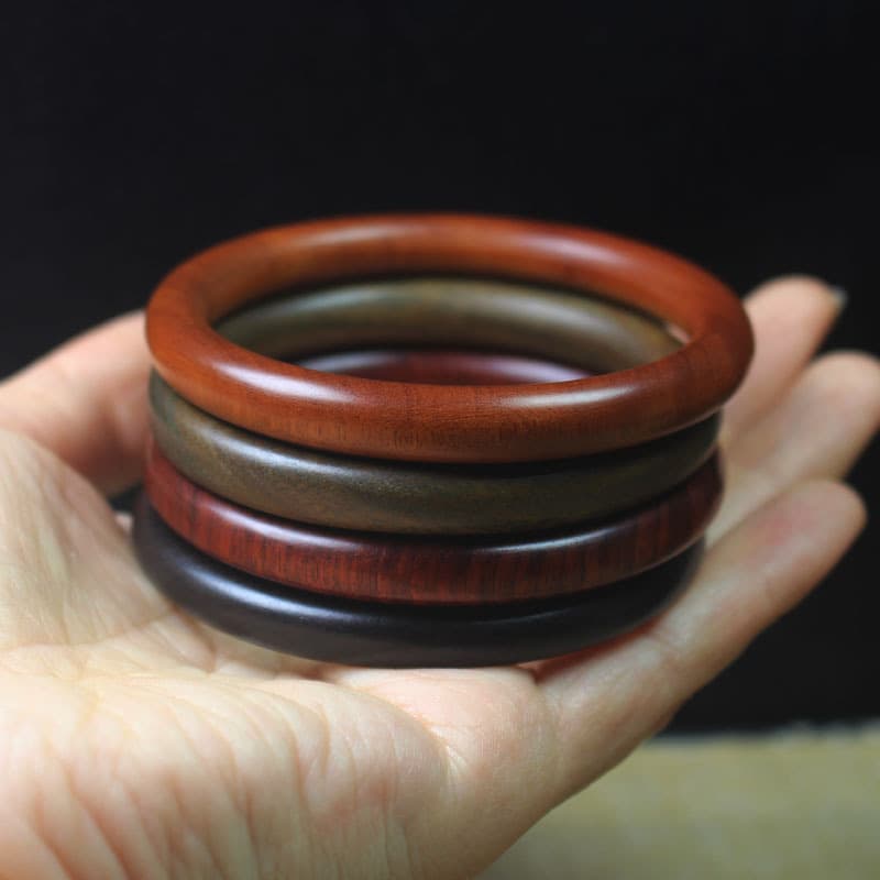 Bracelet green sandalwood ebony red sandalwood, retro jewelry, 8mm