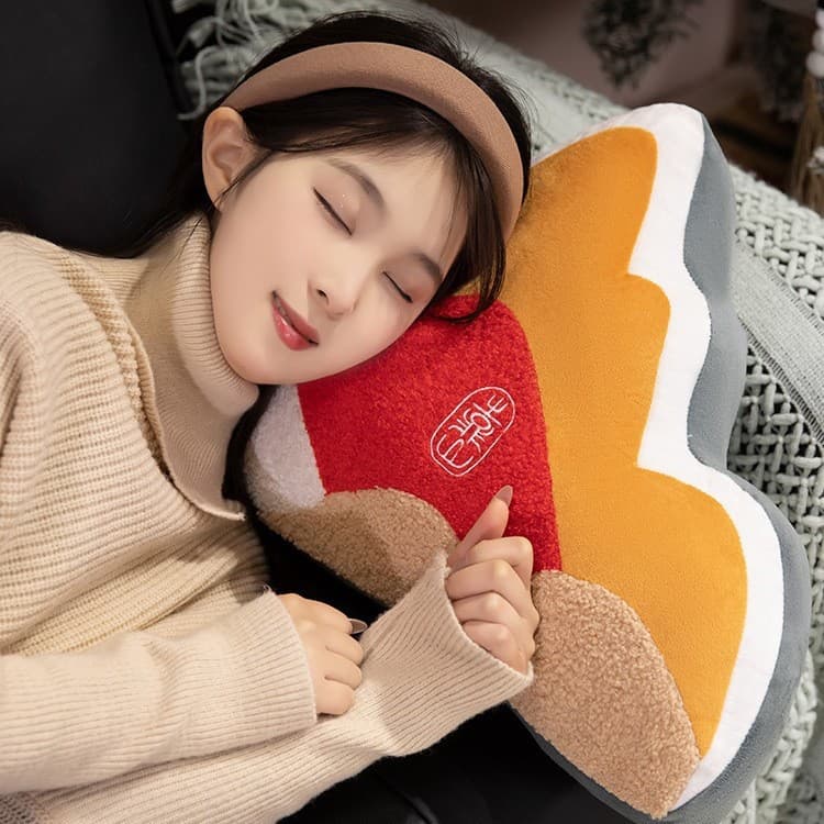 Haoyu lumbar support cartoon rocket office sedentary waist pillow back cushion office chair sofa living room pillow 1