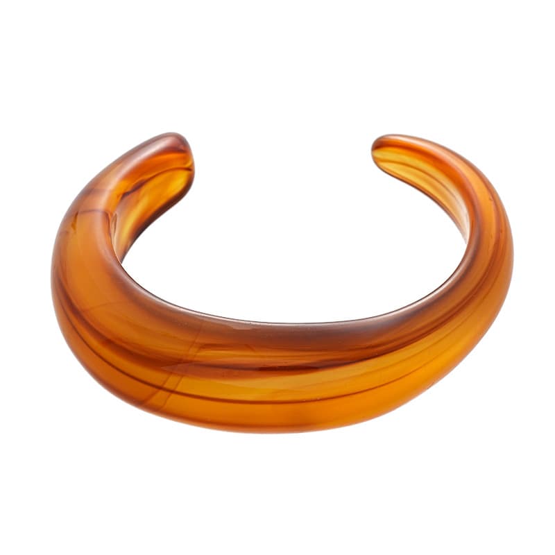 Retro glossy acrylic geometric bracelet, jewelry, European style, simple and elegant design, bright catchy style, high-quality style 5