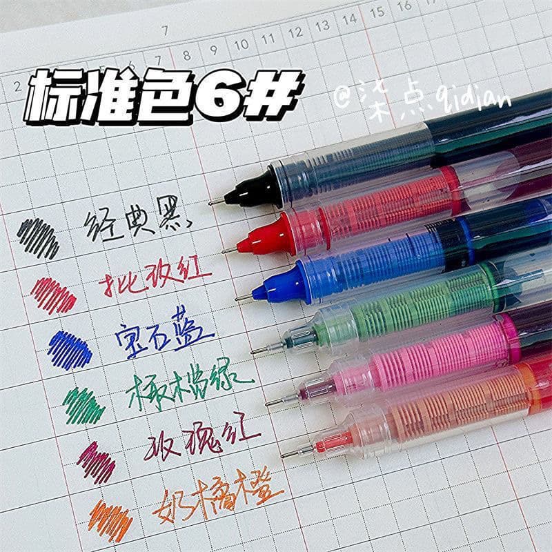 Rollerball capacious multicoloured quick dry smooth rollerball pen, 12 colors, 0.5mm 4