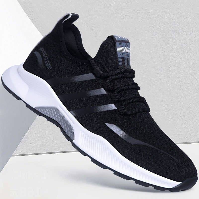 Trendy shoes new autumn breathable flying mesh internet celebrity trendy shoes Korean version men's sports casual comfortable running men's shoes