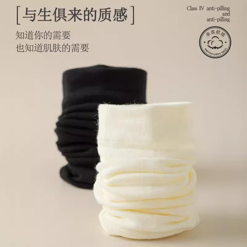 Cotton summer antibacterial autumn white knee socks for pregnant, mid-length 3