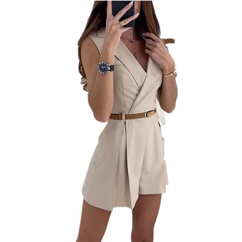 (Cross-border trading), fashionable fitted suit, overall, Amazon, city style 5
