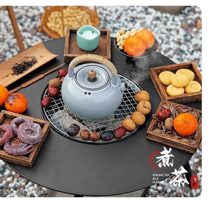 Tea table barbecue stove home indoor grill set utensils full set outdoor barbecue grill basin courtyard 2