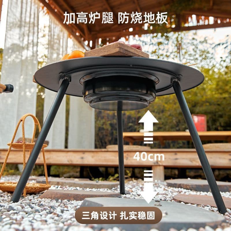 Tea table barbecue stove home indoor grill set utensils full set outdoor barbecue grill basin courtyard 4