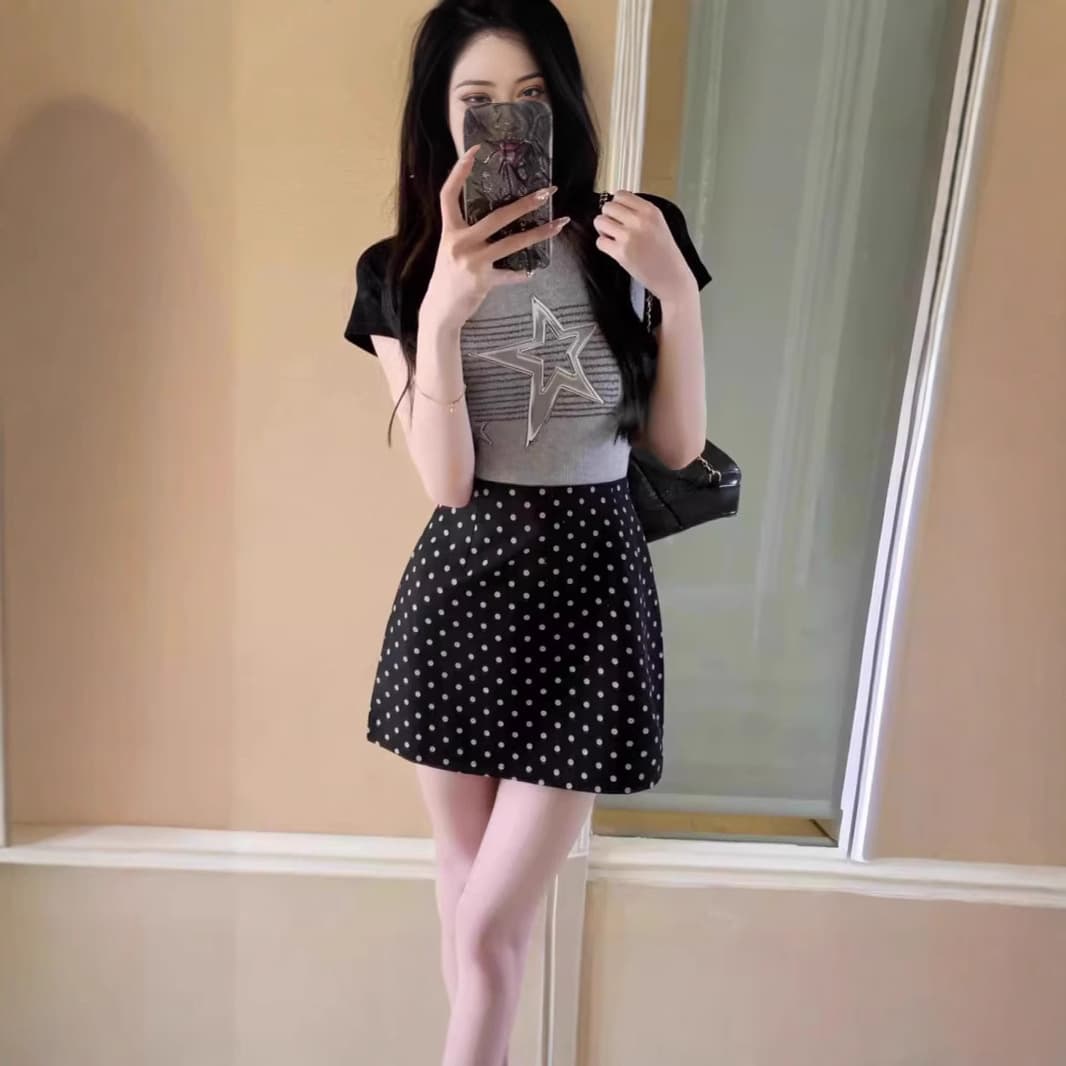 High-Waist Hip-Accented Mini Skirt 2