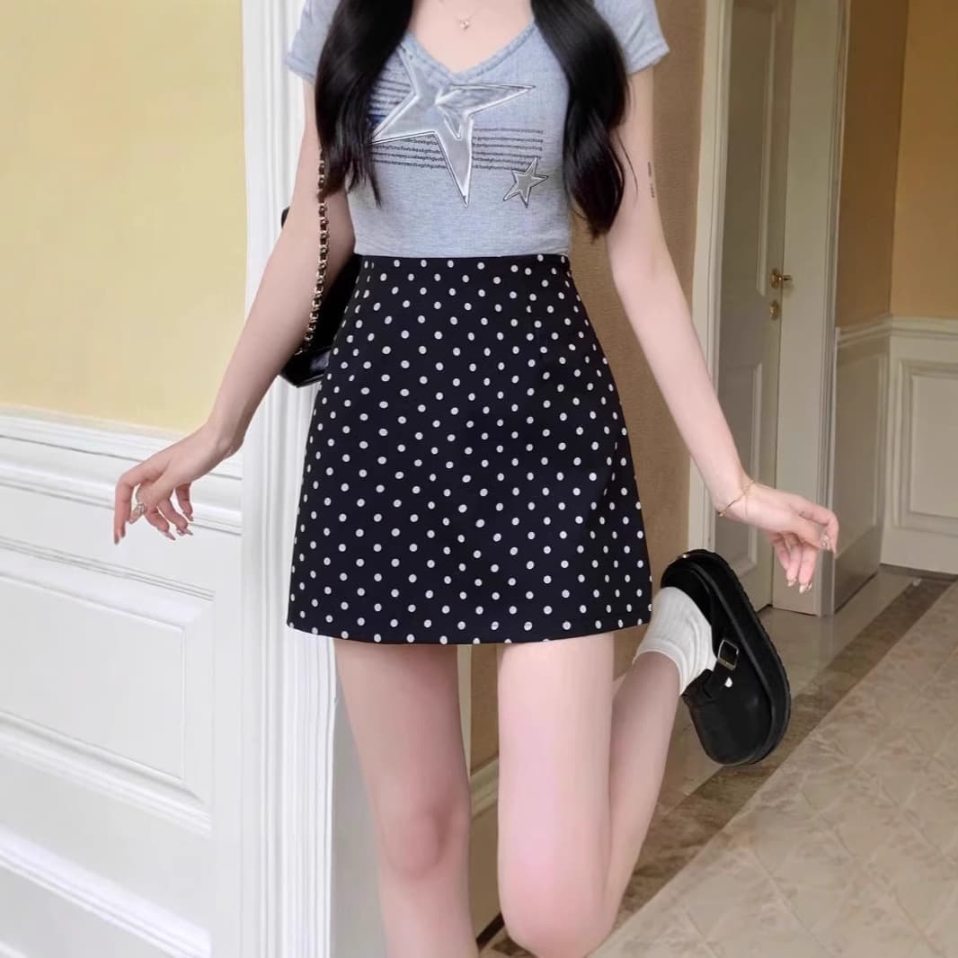 High-Waist Hip-Accented Mini Skirt 4