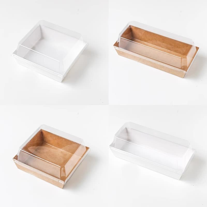 Sandwich packaging box long square snow Mei Niang cake box disposable meat floss Xiaobei Tiramisu packaging box