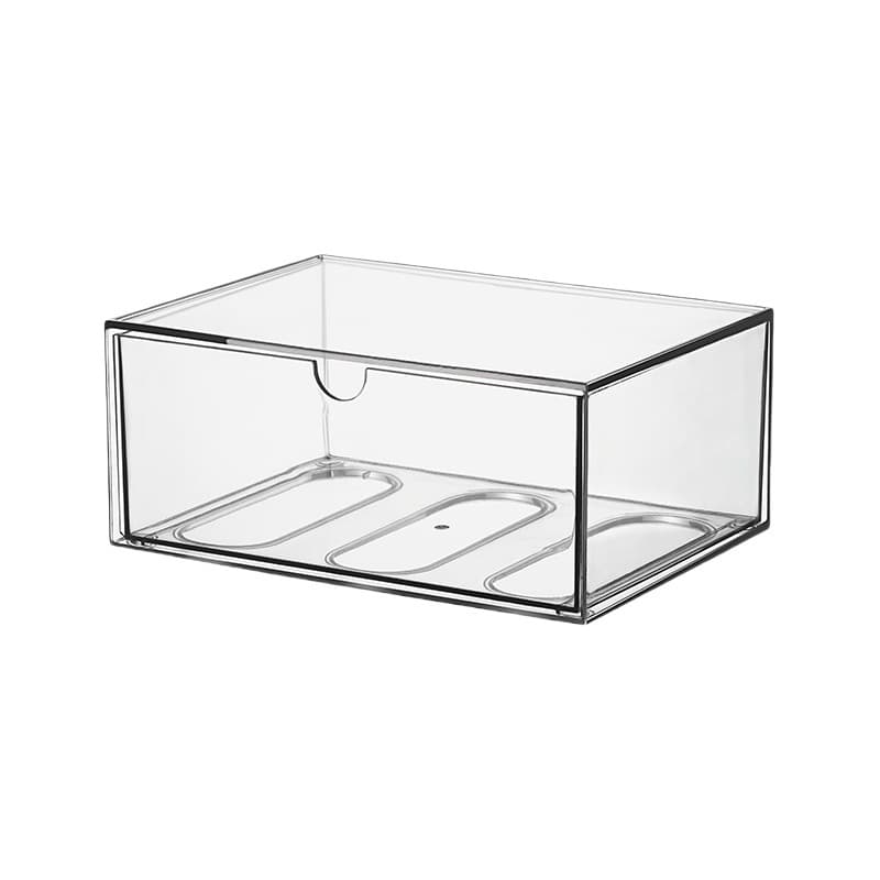 Desktop drawer storage transparent acrylic free combination drawer box office countertop stationery dustproof finishing box 5