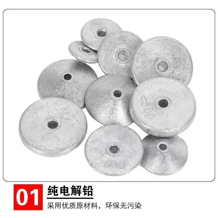 Flap hook finished fishing sea pole bean cake long-range lead pendant round square bait fishing gear set replica fishing gear 2