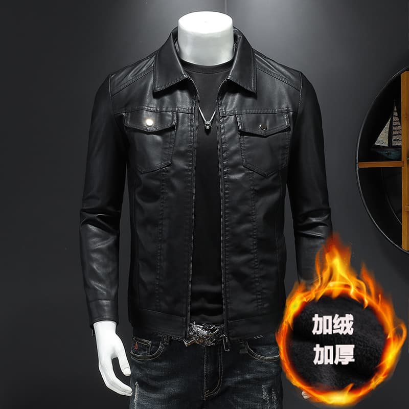 Autumn demi-season trend warm men's jacket, Korean style 3