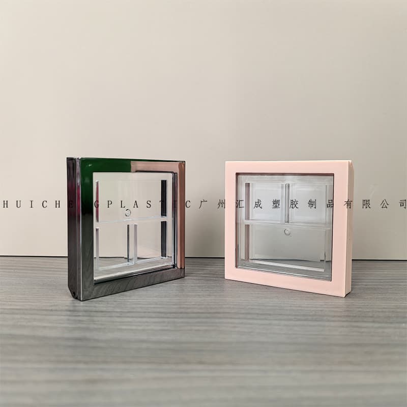 Square transparent eye shadow, face blush, contouring palette, 6g, three colors 3
