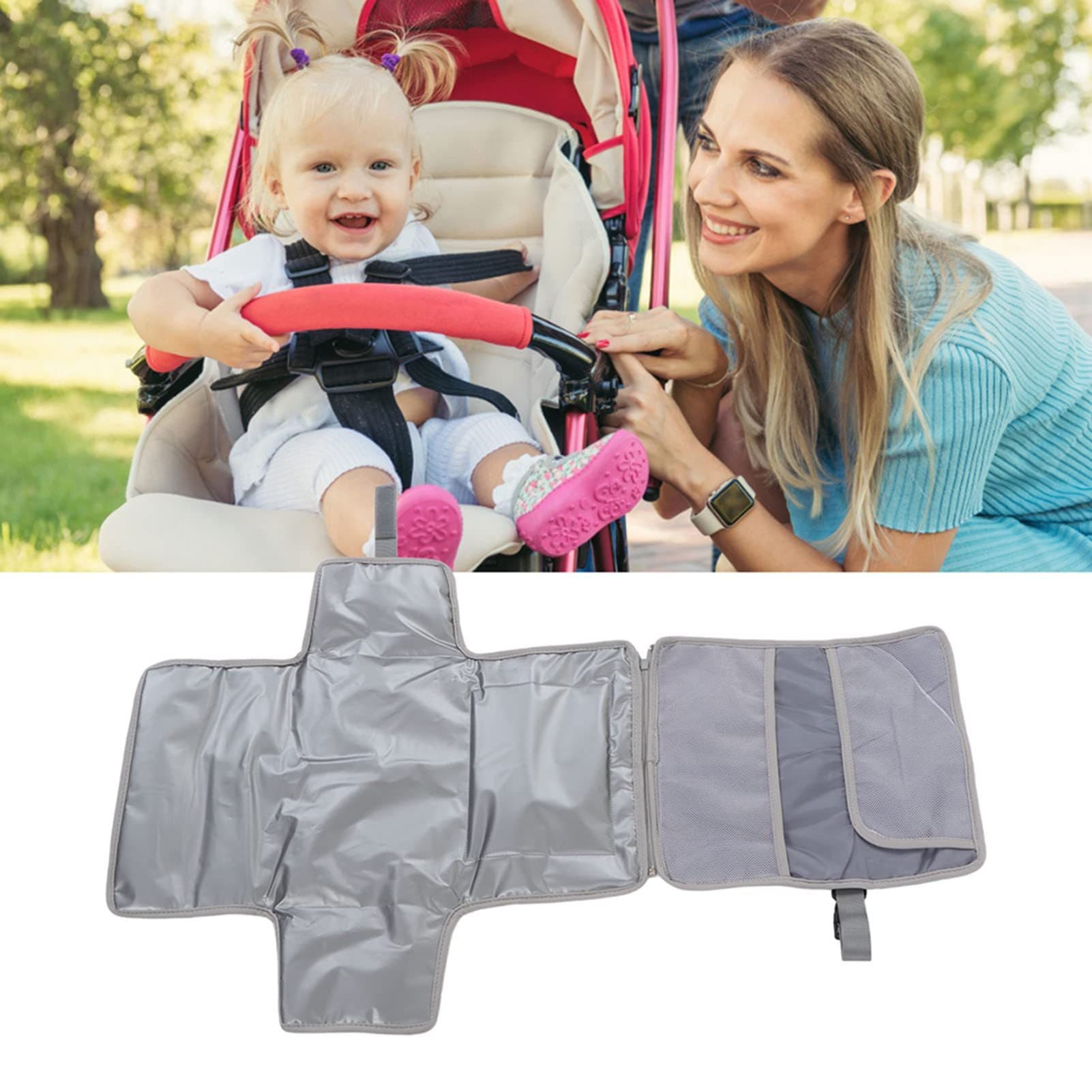 Foldable waterproof handheld children's diaper table 2