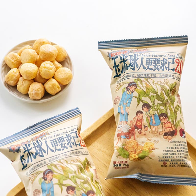 Corn Ball Snack Cheese Flavor Gift Pack 1