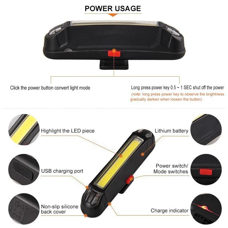 (Cross-border trading), bike, road mountain indicator lamp charging for cycling, accessories 4