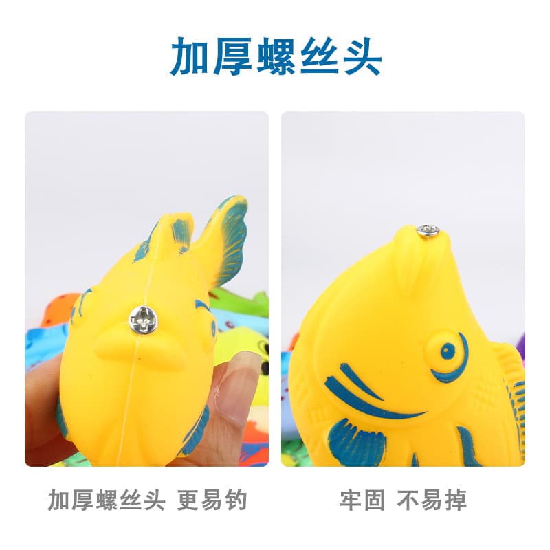 Magnetic double-sided three dimensional toy for fishing play in water, direct factory sales 4